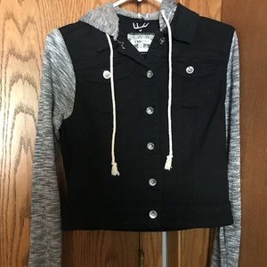 Black denim jacket-great condition